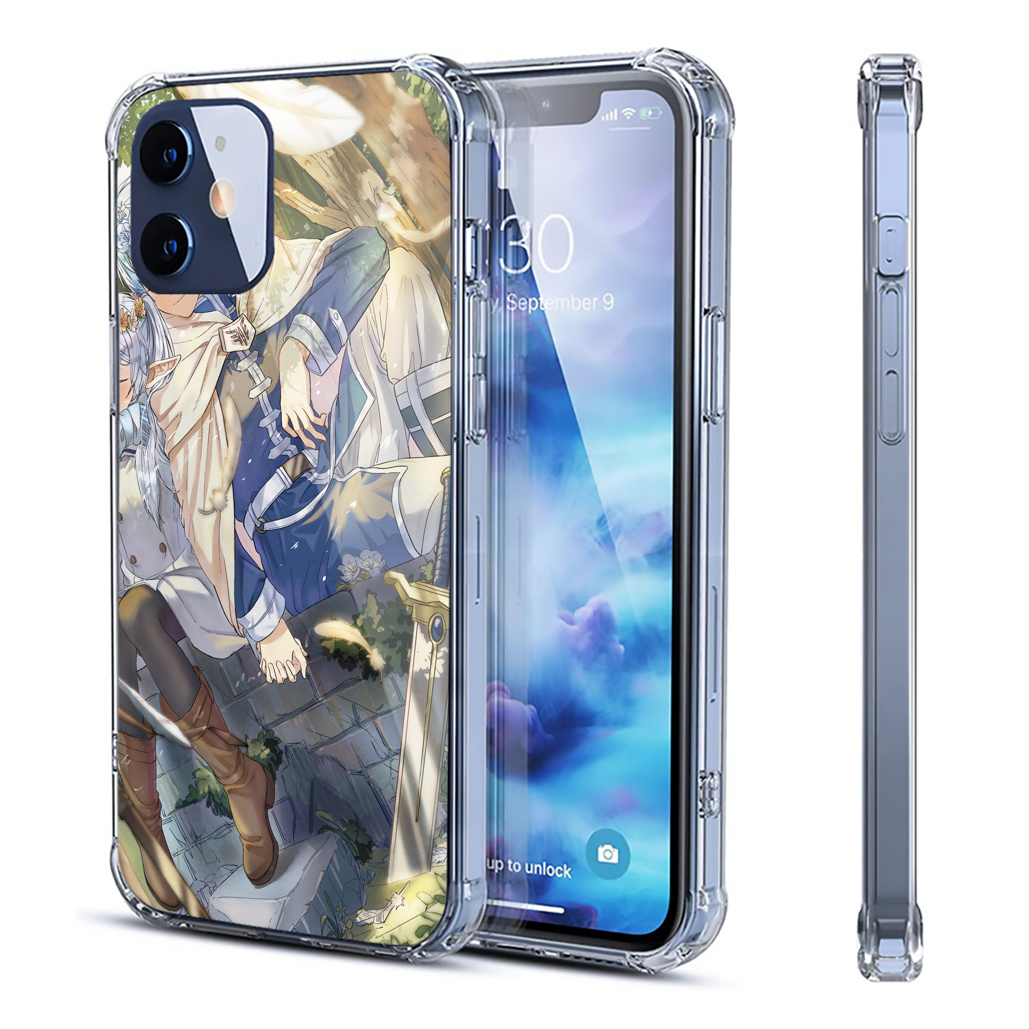 （画像用） 葬送のフリーレン Frieren 【iPhone 12シリーズ対応】透明スマホケース（クリアソフトケース）